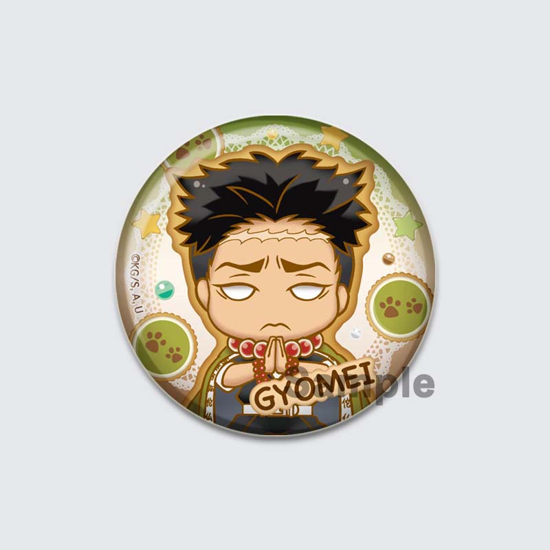 32/44/58mm Kamado Tanjirou Hashibira Inosuke Pin Kochou Shinobu Kamado Nezuko Tsuyuri Kanao Agatsuma Zenitsu Anime Brooche Handmade Demon Slayer Badge