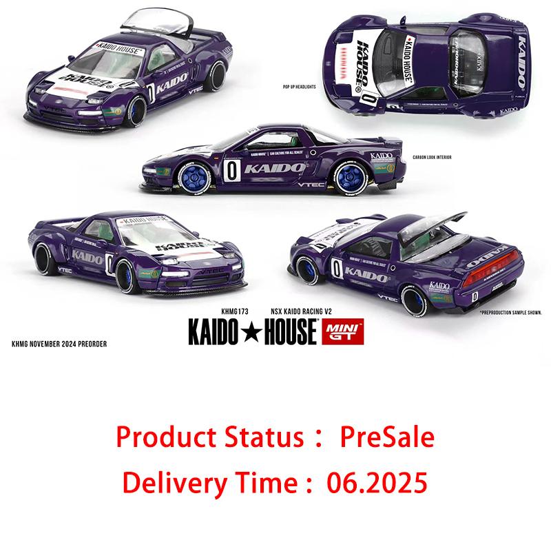 COP1 MINIGT KHMG 173 В наличии 1:64 Honda NSX Racing V2 Открывающийся двигатель Литая модель автомобиля Kaido House