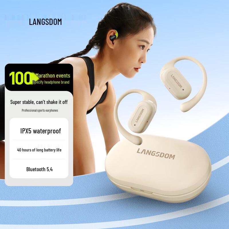 Спортивная Bluetooth-гарнитура Lanston TS19 с открытыми ушными раковинами и зажимом