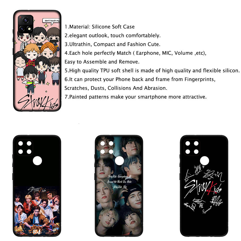 Чехол для iPhone 17 16 15 Xiaomi Poco Redmi Note 14 13 12 11 Pro Max 9 16e Samsung Galaxy S25 S24 S23 OPPO Huawei SKZ Stray Kpop Kids Горячий чехол для телефона