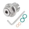 M18.1X1.5 Stainless Steel Self Tapping Oil Drain Plug Thread Repair Complete Kit with O Circle Hex Wrench for Oil Pan Silver