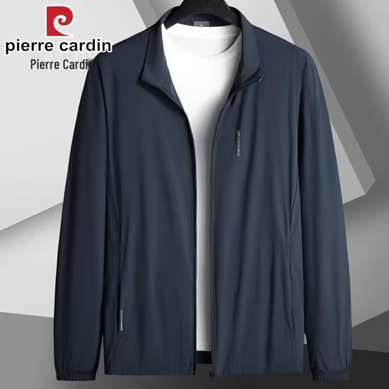 Pierre Cardin Мужская куртка с воротником-стойкой для защиты от солнца