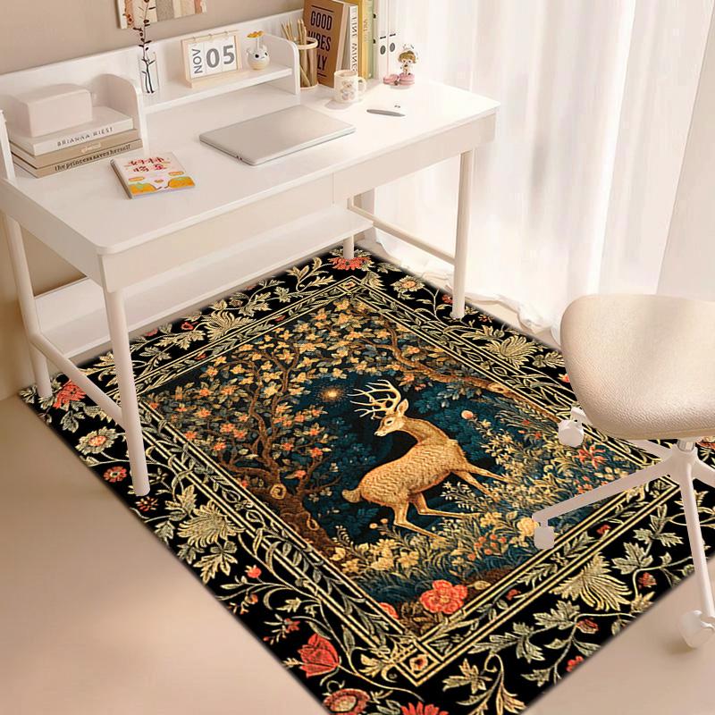 Elegant Crow Floral Garden Carpet Is Suitable For Living Room And Bedroom Doormats Office Balcony Decorative Carpet A9