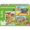 Schmidt Puzzle Poster 3x24pcs (On the Farm)