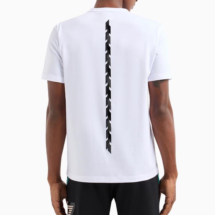 EMPORIO ARMANI EA7 SS24 T Shirt Men's White 3DPT36-PJULZ-1100