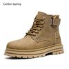 Fashion Golden Sapling Men's Boots Classics Tooling Shoes Fashion Platform Footwear Leisure Ankle Boot Comfortable Work Retro Shoe Men