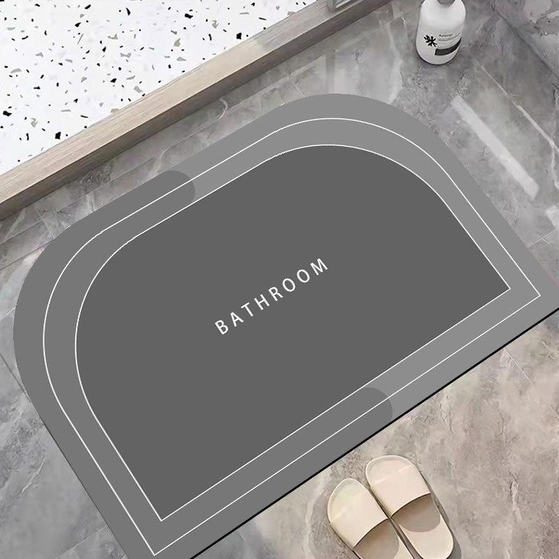 Мягкий коврик для ванной комнаты Diatom Mud — противоскользящий, впитывающий воду коврик для ног для дома, туалета и двери ванной комнаты.