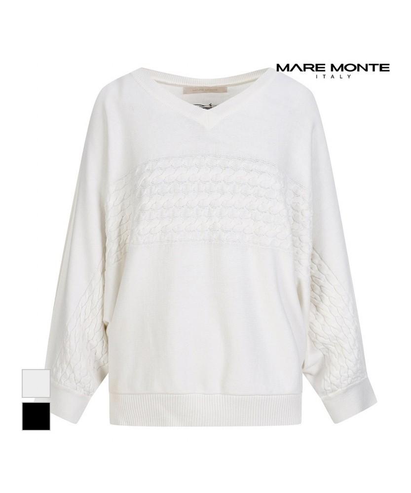 MAREMONTE Вязаный с косами летучая мышь_M233Mkt12P0