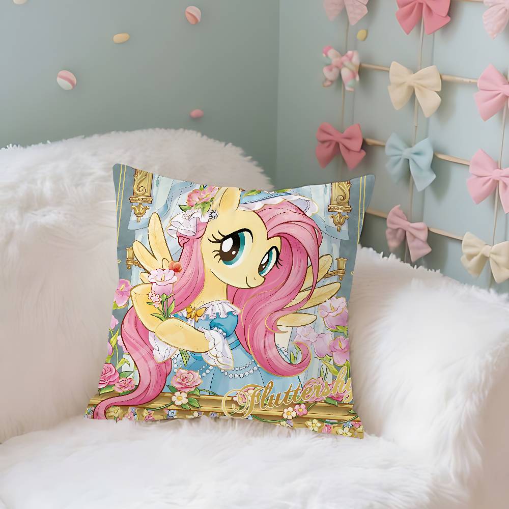 Cute FfluttershyS Kawaii Case Plush Fabric Soft Pillowcase Double Sided Print Cushion Cover Household Gifts