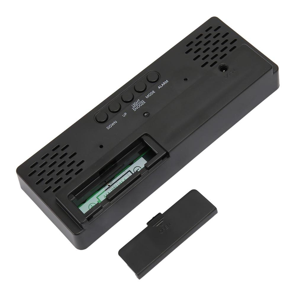 Blue Number Display Digital Alarm Clock USB Battery Powered Desktop Alarm Clock For Bedroom