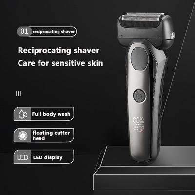 Электробритва MOTAWISH с возвратно-поступательным движением, высокой и низкой скоростью, двухскоростная регулируемая бритва для всего тела, которую можно мыть, аккумуляторная бритва типа C