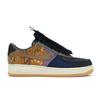 Travis Scott X Air Force 1 Low Cactus Jack Unisex Sneakers Multi-Color Muted-Bronze Fossil CN2405-900
