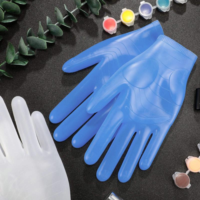 1 Pair Rubber Gloves Dishwashing Gloves Reusable Household Gloves Kitchen Gloves
