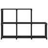 VidaXL Etagère d'Affichage 5 Cubes Bibliothèque Etagère de Rangement Organisateur Support de Rangement Maison Intérieur Noir 322602