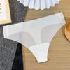Traceless One-piece Sexy Mask Thong Female Summer Thin Section Without Traces of Ice Silk Ladies Panties