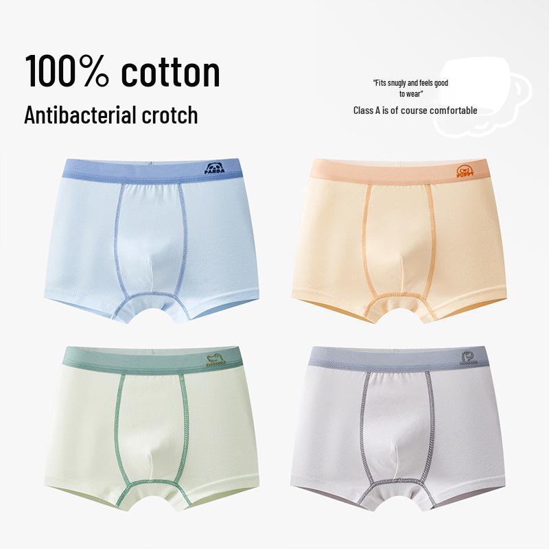 Мужские боксеры из чистого хлопка - Не задираются, Размеры M и L, Идеально для этапа развития.