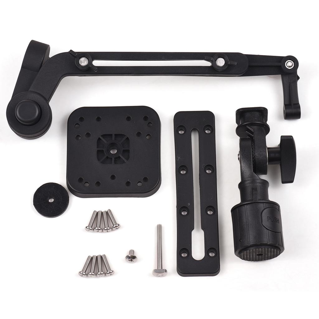 Монтажная пластина для эхолота для каяка Монтажный рычаг для датчика лодки для каяка с регулируемой удочкой