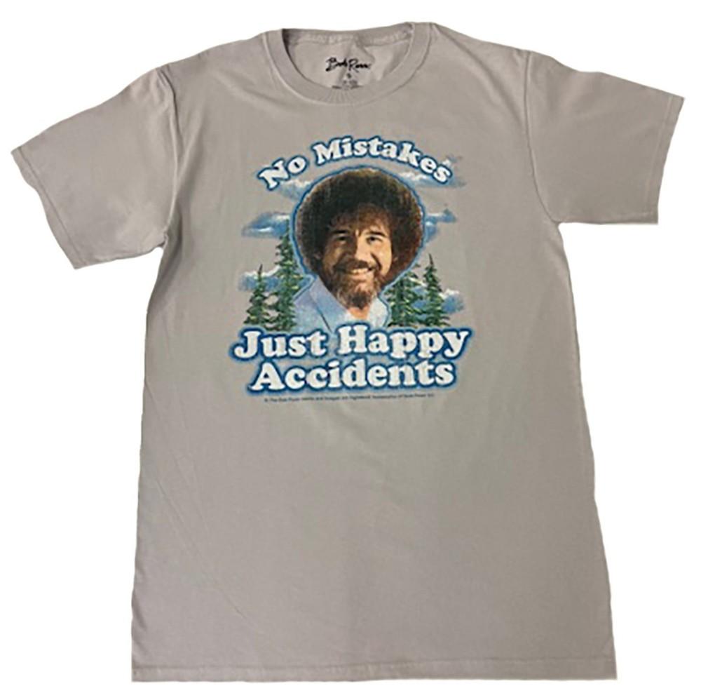 Retro Bob Ross No Mistakes Just Happy Accidents Unisex Tee Gift For Fan S5XL Unisex T-Shirt