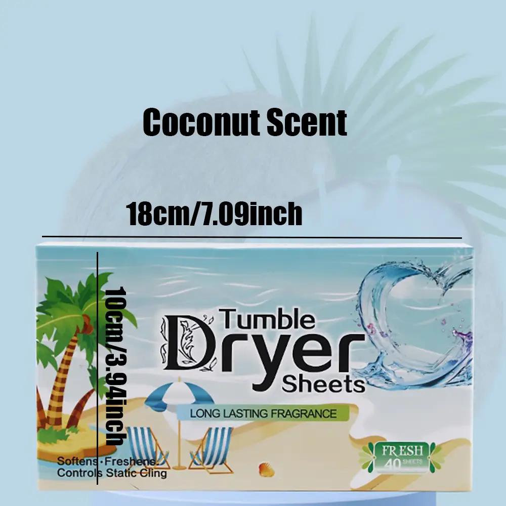 (40pcs) Dryer Only, Clothes Smoothing Tablets Laundry Partner in Addition to Drying Odor Removal Aroma Tablets Aroma Clothes Fra