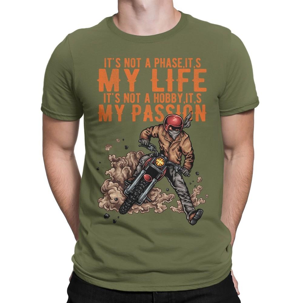 Biker Lovers Mens TShirt Motorbike Motorcycle Funny Skull Tee Top