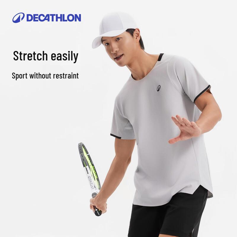 Мужская быстросохнущая футболка для тенниса Decathlon