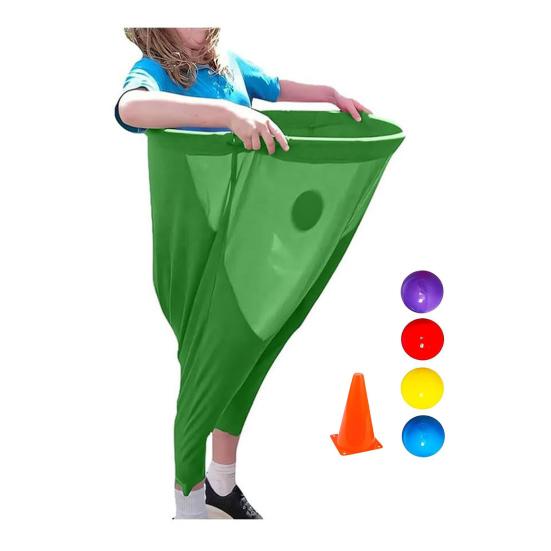 Набор для игры во дворе «Бабушкины трусы» для взрослых. Большие бабушкины трусы с прыгающим мячом и конусом-маркером. Набор для игры в метание на открытом поле для командной эстафеты, семейного воссоединения.