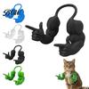 Small Animal Cosplay 2Pcs Funny Cat Muscle Arms, Hilarious 3D Printed Pet Halloween Gear Peace Gesture Lightweight Shoulder Attachment for Photo Prop