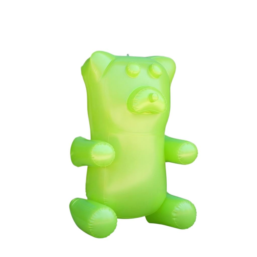 Inflatable Candy Bear Toy PVC Transparent Color Indoor Decoration