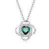 Necklace for Women Emerald May Birthstone Silver S925 White Day Return Gift Jewelry Christmas Birthday Present Wrapping Supplies Included [AGVANA]