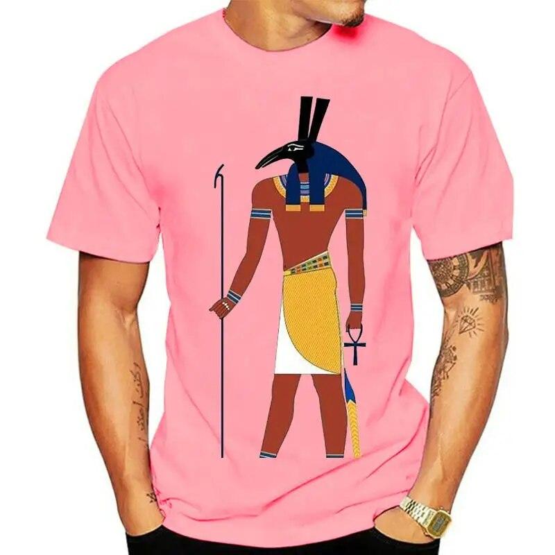 Анубис Египет Древний Египет Греческий Бог Курсивные Иероглифы Белые Футболки Футболка Настроить Футболку
