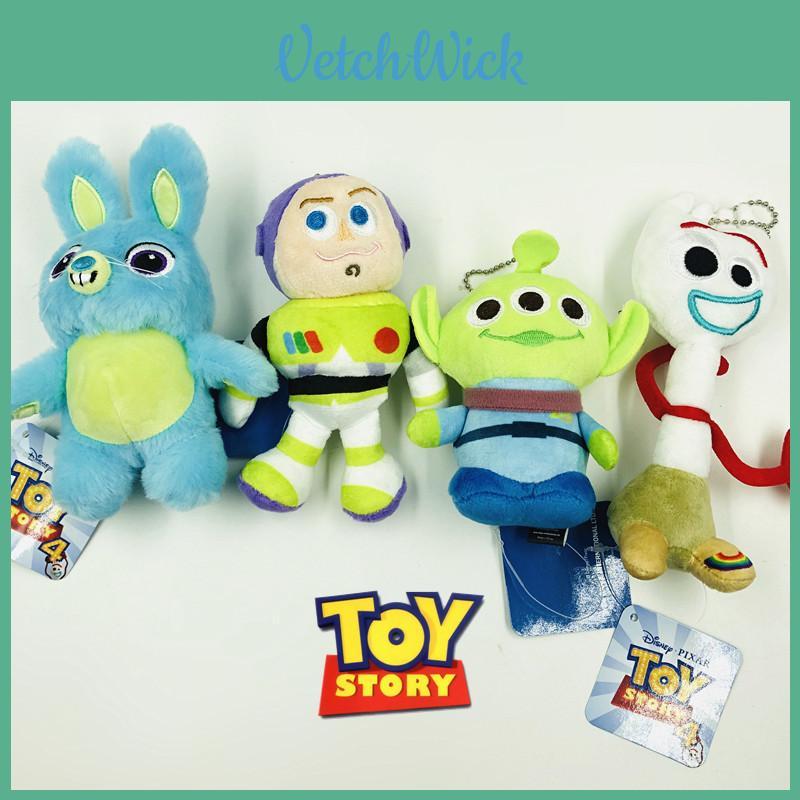 Charming Toy Story 4 Plush Keychain Set Of Soft And Cute Woody Buzz Ducky And Bunny Toys