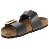 Birkenstock Сиднейская роскошная пряжка Повседневные шлепанцы на плоской подошве EVA Противоскользящие сандалии-шлепанцы Женские сандалии Черные 1029457