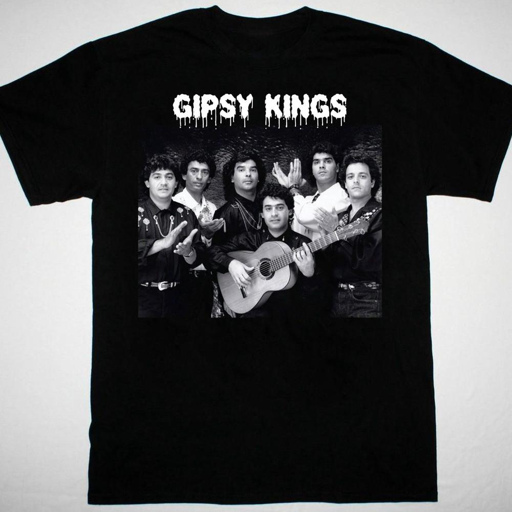 НОВАЯ Футболка с изображением группы Gipsy Kings Черная с коротким рукавом Все размеры от S до 5XL Унисекс