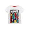 Белая футболка Marvel Baby с коротким рукавом для лета для маленьких и детей постарше
