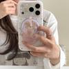 Розовый Мишка с Бантом Магнитный Чехол для Телефона для iPhone 15/16/17 Pro/Pro Max