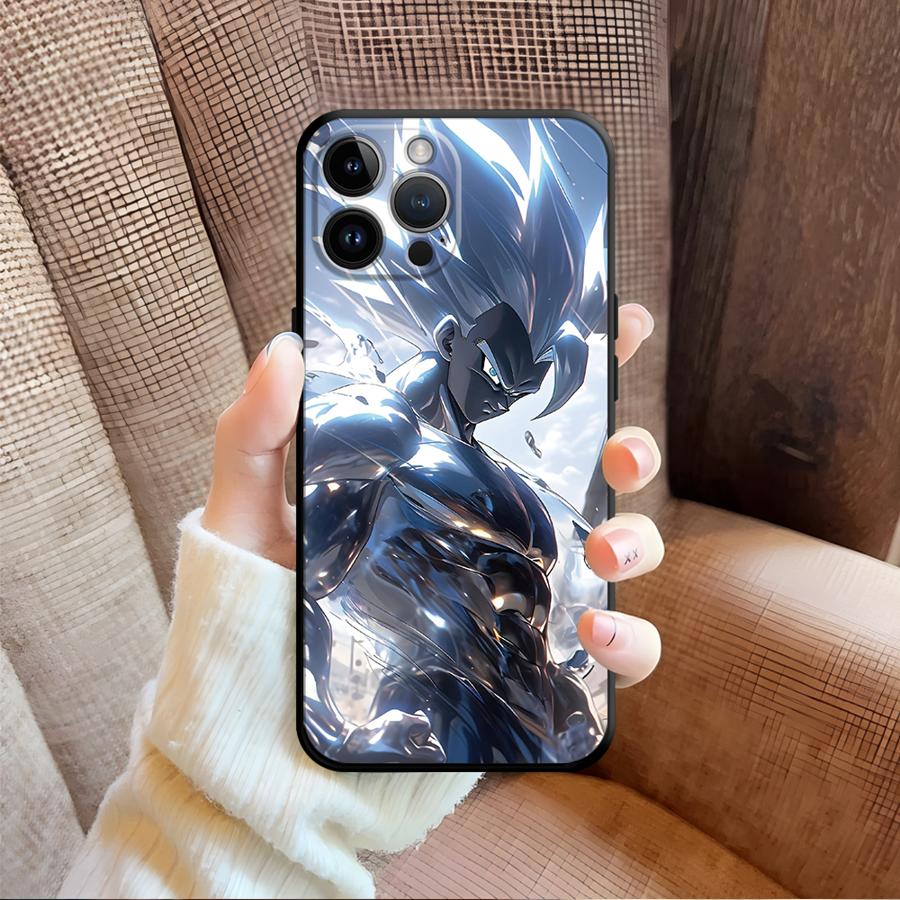 Чехол для iPhone 13 12 11 17 Pro Max XR 15 16 14 Plus XS Max 17Air 7 8 с изображением из аниме Dragon Ball, черный, мягкий