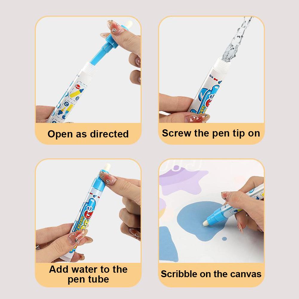 60x80 см Волшебный водный коврик для рисования Раскраска с многоразовыми волшебными ручками Доска для рисования Монтессори Развивающие игрушки Детские подарки