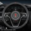 Новый стиль Кожаная Накидка на Руль Автомобиля для HongQi HS5 E-HS9 E115 EHS9 H9 H5 HQ9 HS3 HS5 HS7 H6 L1
