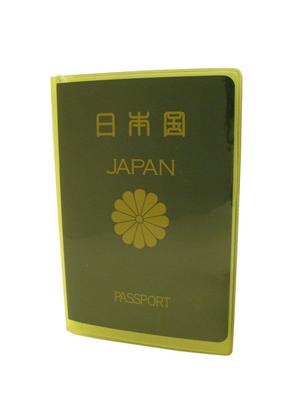 Обложка для паспорта JTB Shoji, Прозрачная, Сделано в Японии, Желтая, 512001011