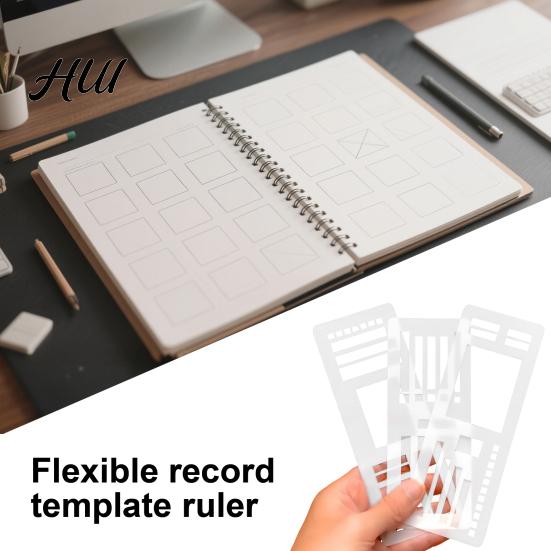 Organizational Planner Tools Handmade Flexible Record Template Dot Grid Journal Stencil Accessories Set for Drawing And Checklists Practical Planning