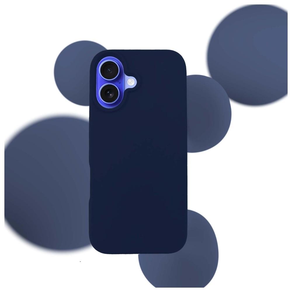 Etui do iPhone 16 3MK Silikonowe Granatowy