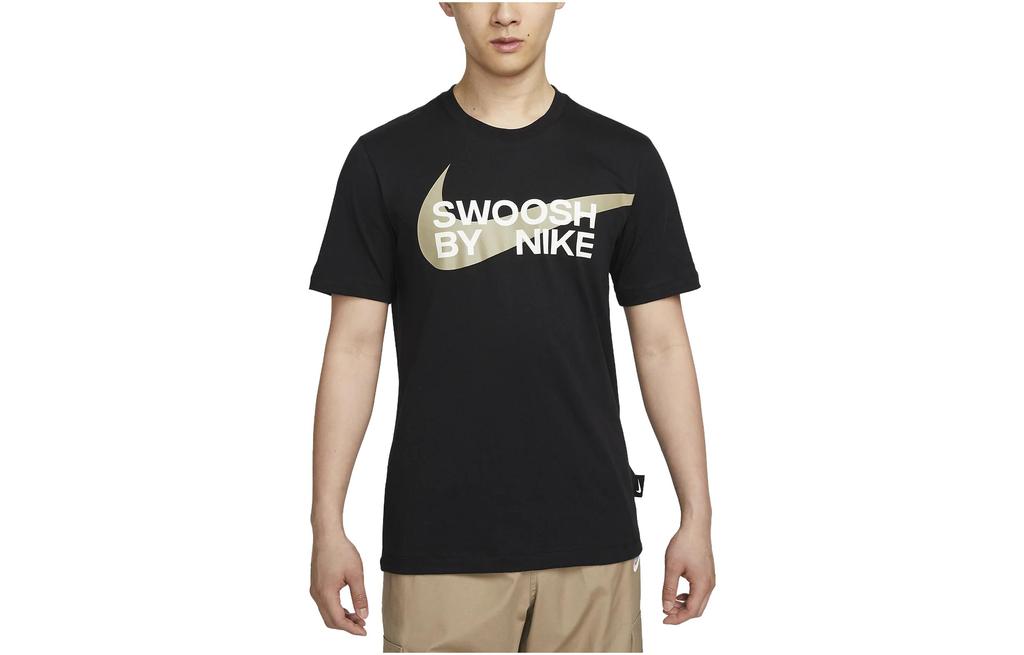 Nike T Shirts Men's Black Crew Neck Moderate Straight Fit FD1248-010