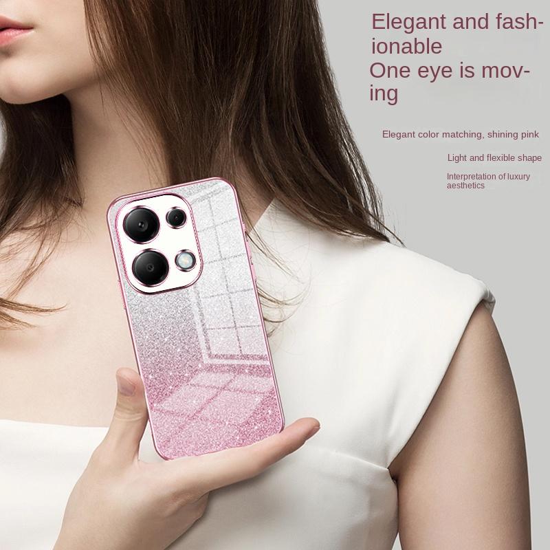 Чехол для Infinix Note 40 Pro Мягкий ТПУ Модный Блестящий Глиттер Тонкий Защитный Задний Чехол Для Infinix Note40 30 Pro 30i 30Vip