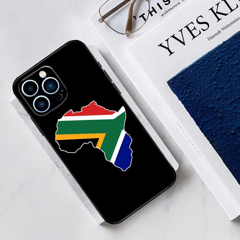 Africa Map Case For iPhone 17 Air 14 13 12 11 15 16 Pro Max Mini 15 16 Plus 16e Funda Silicone Cover
