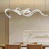 Modern Luxury Ribbon Chandelier: Creative Long Strip Design for Restaurants and Hotel Lobbies