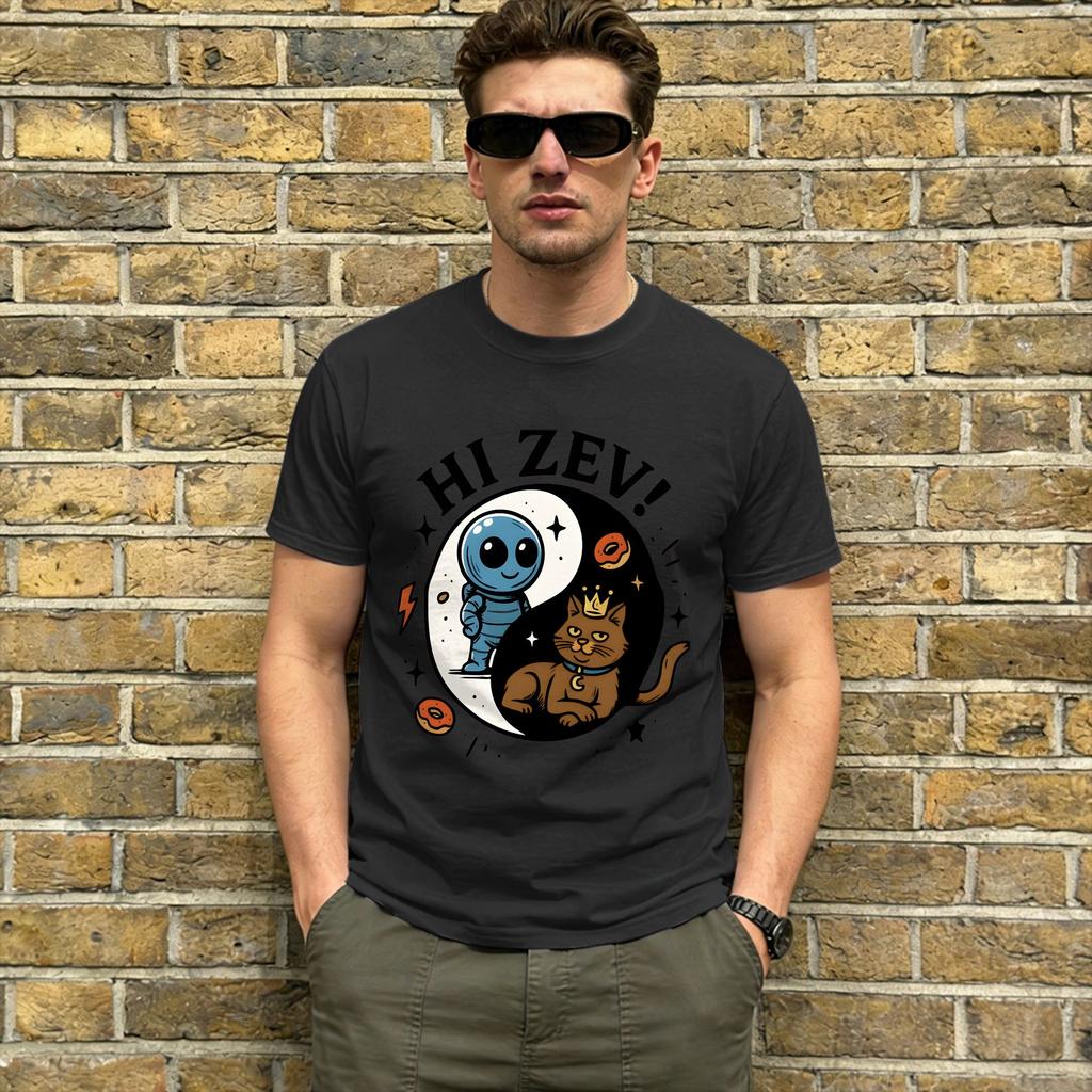 Dungeon Crawler Carl TShirt Summer Hi Zev Trending T Shirts Unisex Cotton Breathable Plus Size Top Tees Short Sleeve Vintage Tops