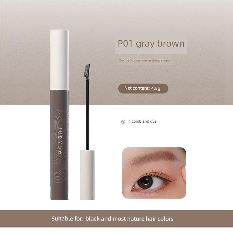 Judydoll Orange Eyebrow Dye Cream Is Not Easy to Fade, Natural Wild Eyebrow Pencil, Korean Style Light Gray Brown