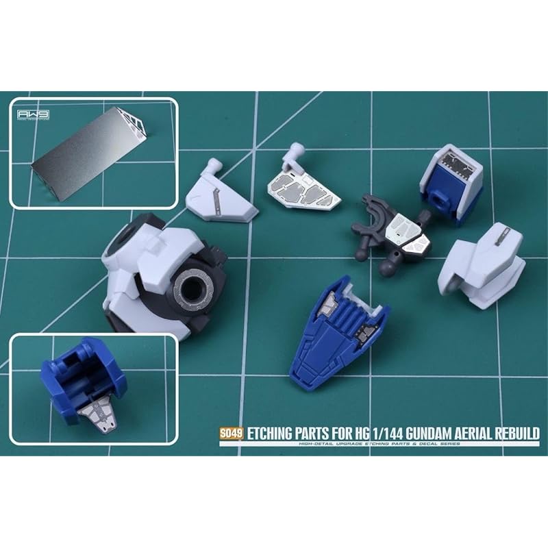 HG 1/144 Гандам Антенна (отремонтированный тип) для модификации Детали вверх Высококачественные металлические детали Поставляется с наклейкой для переноса воды [продукт]