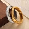 Wind Light Luxury Personalized Goose Throat Elastic Bracelet Women's French Titanium Steel Gold-plated Smooth Wide Version Bracelet Jewelry