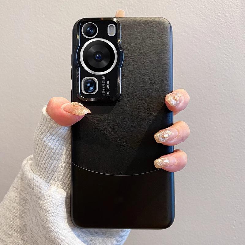 Применимо к чехлу для мобильного телефона Huawei P11pro, однотонная кожаная P11, 고급ный дизайн, splicing leather pattern P11, всесторонний P11pro, противоударный чехол